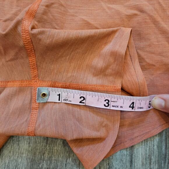 Athleta Run With It Textured 3.5″ Short Women’s XL Space Dye Orange Haze - Picture 5 of 9